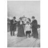 Guillaume Ritter ses filles Hlne et Yolande et Janko Cadra  Monruz