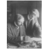 William Ritter et Janko Cadra dans leur appartement à Munich 1907-1908
photo de Anna May